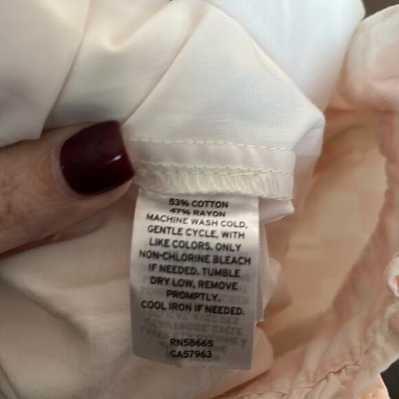 BP Pink and White Checkered High Waisted Cargo Pants Size Small - Picture 10 of 11